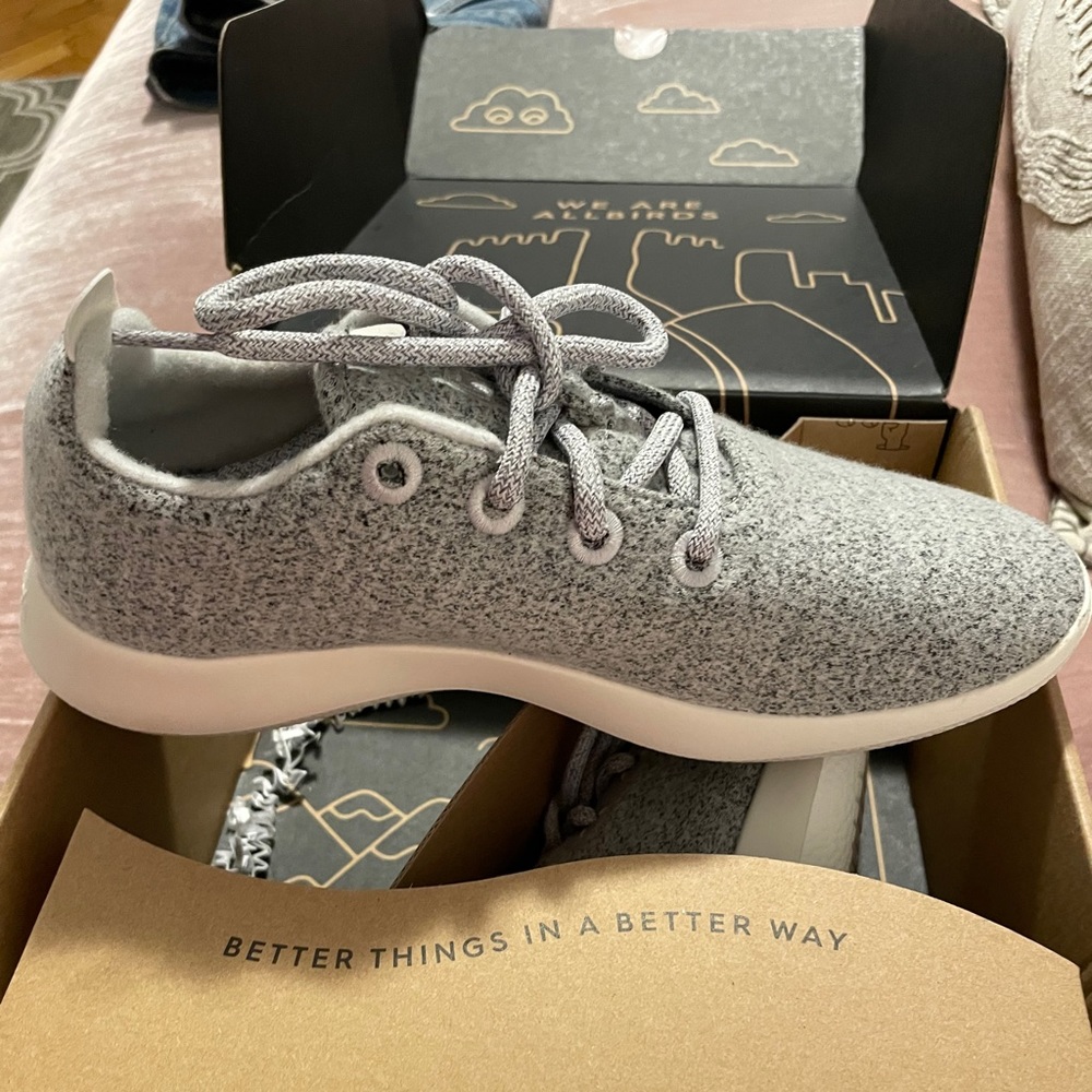 AllBirds Grey Woolen Runner Sneakers